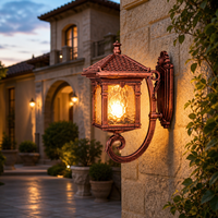 Lampe LED d'extérieur de style européen en aluminium, étanche, pour jardin, paysage, rétro, IP65, alimentation AC, cour, rue, hauteur 2,3 m