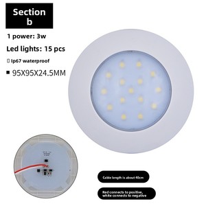 RV Boot 12V 24V IP65 Wohnmobil Reise anhänger LKW Autos chrank Küche Galeere Oberflächen montage Down light LED Decken leuchte - Product Image 4