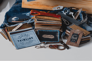 U-meking jacron giấy vá Kraft handmade bông vải nhăn nhãn tùy chỉnh cho quần áo may mặc bán buôn nhãn hangtag - Product Image 5