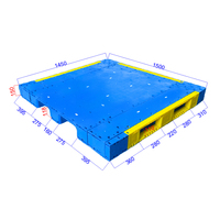 Palette en plastique industrielle robuste 1450x1500mm pour le transport logistique et le stockage en entrepôt