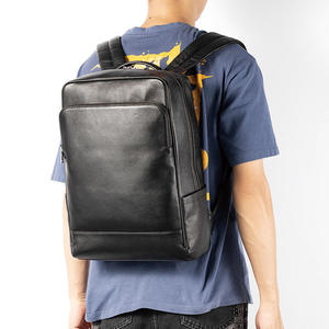 กระเป๋าเป้สะพายหลังหนังแท้สำหรับผู้ชาย Andong Leather Men Business ขนาด 15.6 นิ้ว พร้อมแผ่นรองหลังระบายอากาศ หนังวัวแท้ ดีไซน์ลำลองทันสมัย รุ่น 6616A - Product Image 2