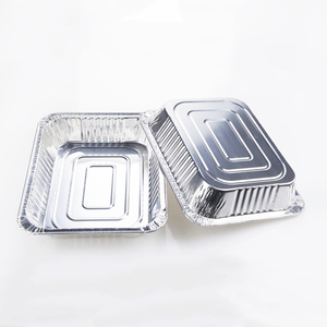 CB60 3100ml Contenedor de Embalaje de Alimentos, Caja de Hojalata para Llevar, Bandeja de Papel de Aluminio para Hornear y Asar, Tapa de Papel de Aluminio Plateada, Tapa de Papel de Aluminio de Tamaño Medio para Vaporera - Product Image 1