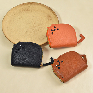 Cute Cat-Shaped PU Leather Card <b>Holder</b>, Multi-Slot Design, OEM/ODM Custom Factory, Compact Women's <b>Wallet</b> - Product Image 2