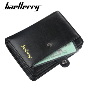 Portefeuille pour hommes court vertical fente multi-cartes permis de conduire <span class=keywords><strong>porte</strong></span>-<span class=keywords><strong>monnaie</strong></span> jeunesse <span class=keywords><strong>porte</strong></span>-<span class=keywords><strong>carte</strong></span> à glissière - Product Image 4