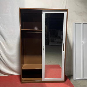 Simple Hostel Imprimé Balcon Maison Chambre <span class=keywords><strong>Porte</strong></span> Almirah Designs Extérieur Intérieur Placard Armoire Acier Vêtements Armoire En Métal - Product Image 6