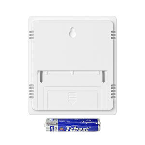 घरेलू इनडोर सूखा और गीला तापमान गेज Lcd डिस्प्ले प्लास्टिक बेबी रूम की दीवार घुड़सवार थर्मामीटर ओम अनुकूलन योग्य - Product Image 6