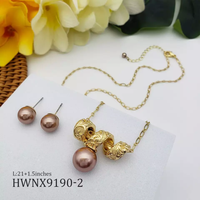 Ensemble de bijoux hawaïens, motif de coquille rose, clous d'oreilles, ensembles de colliers, vente en gros, perles d'ormeau colorées, bijoux samoans