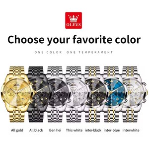 <span class=keywords><strong>Reloj</strong></span> OLEVS 3673 <span class=keywords><strong>Original</strong></span> para Hombre de Negocios, Manecillas Luminosas, Resistente al Agua, Fase Lunar, <span class=keywords><strong>Reloj</strong></span> de Pulsera de Lujo, <span class=keywords><strong>Reloj</strong></span> de Fecha para Hombre - Product Image 6