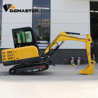 Nouvelle arrivée : mini-excavatrice EPA de 3,5 tonnes, moteur diesel Kubota V1505, godet de 0,08 m³, excavatrice compacte pour entrepreneur