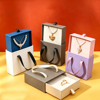 Schmuck-Halsketten-Anhänger Geschenkbox mit Eigenem Logo, Luxuriöse Marken-Schmuckschachtel mit Schublade und Griff