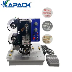 KAPACK Machine électrique de codage de date de production de petits rubans à trois rangées Machine d'impression de bureau manuelle