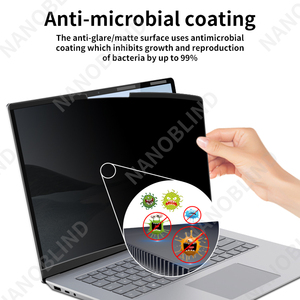 NANOBLIND <span class=keywords><strong>Filtre</strong></span> de confidentialité à 4 voies pour ordinateur portable de 15.6 pouces Écran large 16:9 Installation magnétique <span class=keywords><strong>Filtre</strong></span> coupe <span class=keywords><strong>lumière</strong></span> <span class=keywords><strong>bleue</strong></span> - Product Image 4