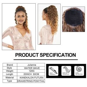<span class=keywords><strong>Extensiones</strong></span> <span class=keywords><strong>de</strong></span> Cabello Sintético Julianna Cola <span class=keywords><strong>de</strong></span> Caballo Corta <span class=keywords><strong>con</strong></span> Cordón <span class=keywords><strong>de</strong></span> 20 Pulgadas <span class=keywords><strong>de</strong></span> Fibra Japonesa Kanekalon Futura Resistente a Altas Temperaturas - Product Image 2