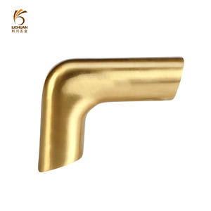 Redwood lit meubles canapé cuivre coude <span class=keywords><strong>fauteuil</strong></span> Arc <span class=keywords><strong>Angle</strong></span> droit cuivre accessoires NewChinese Style chevet coude cuivre manchon - Product Image 1