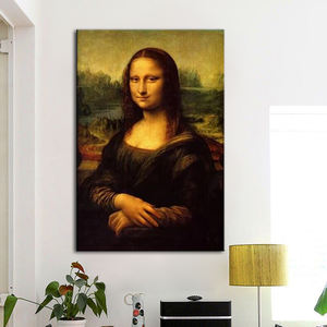 סיטוני leonardo דה vinci קלאסי של מונה ליסה וינטג ציור ציור רפרודוקציה בד מודרני ציור קיר תמונה מודרני - Product Image 4