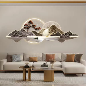 Acrylique UV tranchant fait à la main Art moderne de haute qualité LED paysage bonsaï salon chambre maison décoration murale peinture - Product Image 4