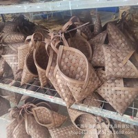 Panier à fleurs en bambou au charme rustique - Tressé à la main pour la décoration de la ferme et les occasions spéciales