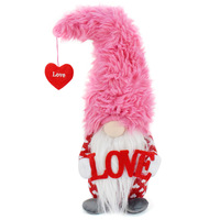 Valentinstag-Geschenkdekorationen Barbie Rosa Valentinstag-Goblin-Puppe Plüschtier LOVE Zwerg-Ornament