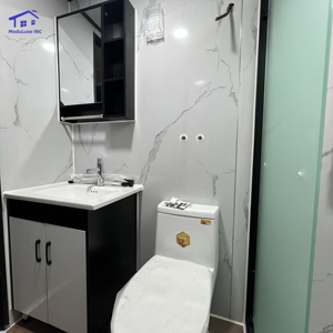 Maisons préfabriquées en conteneurs gris de 20 et 40 pieds pour hôtels et bureaux à domicile - Product Image 6