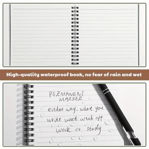 A3 Weatherproof Side Spiral <b>Kit</b> Waterproof Leather Address Book Cover Good Quality - Product Image 4