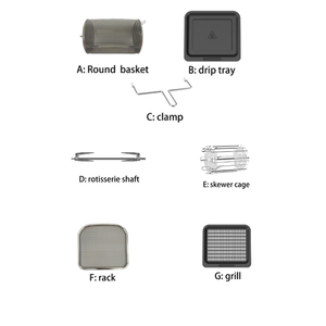 <span class=keywords><strong>Friggitrice</strong></span> <span class=keywords><strong>ad</strong></span> <span class=keywords><strong>Aria</strong></span> Senza Olio da 2000W 12L <span class=keywords><strong>ad</strong></span> Alta Temperatura con Cestello Antiaderente, Forno Elettrico per Patatine Fritte, Cosce di Pollo, Torte, con Protezione dal Surriscaldamento - Product Image 3