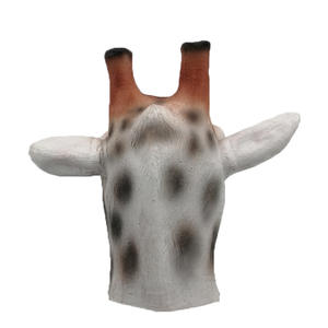 Mascarilla de cabeza de animal, máscara de <span class=keywords><strong>jirafa</strong></span> de látex, máscara de bruja de terror, suministros de decoraciones de fiesta, aterrador y realista - Product Image 4