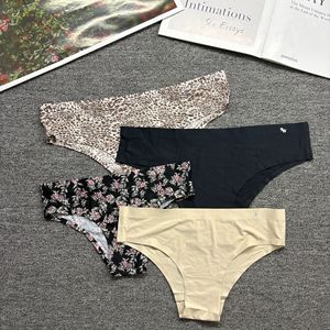 Ropa Interior de Punto Transpirable Invisible de Seda Fría para <span class=keywords><strong>Mujer</strong></span>, Sensación de Segunda Piel, Yoga, Fitness, Efecto Levanta Glúteos, Tanga Ajustada - Product Image 3