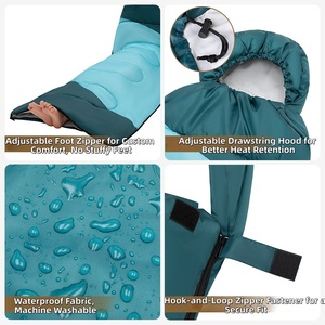 Sac de couchage JT, sac de couchage enveloppant pour adulte, doux et épais, couverture de sieste d'intérieur, portable pour le <span class=keywords><strong>camping</strong></span>, chaud, extérieur - Product Image 4