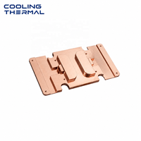 Système de refroidissement liquide direct sur mesure pour serveur, plaque froide en cuivre pour CPU avec brasage sous vide personnalisé