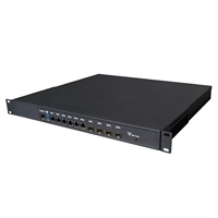 COIXUNIPC 4x SFP 10G  6x Intel 2.5G NIC Chips Industrial Pfsense Firewall Mini PC Intel LGA1700 Generasi ke-13 I7-13700 1U Server PC