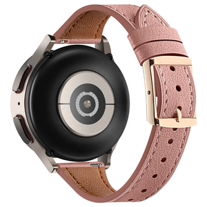 Correas de reloj de cuero correa de cuero genuino de 20mm para Samsung Galaxy Watch6 <span class=keywords><strong>HuaWei</strong></span> <span class=keywords><strong>GT</strong></span> <span class=keywords><strong>2</strong></span> GT2 <span class=keywords><strong>Pro</strong></span> correa de reloj inteligente de repuesto - Product Image 3