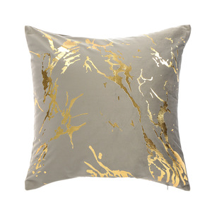 Taie d'oreiller en marbre Housse de coussin <span class=keywords><strong>bronzante</strong></span> géométrique en velours décoratif pour la maison - Product Image 2