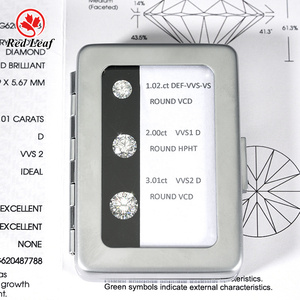 Redleaf HPHT CVD sintético 0.3CT 0.5CT 1CT redondo cultivado en laboratorio IGI certificado laboratorio creado VVS VS1 diamante cultivado en laboratorio para joyería - Product Image 4