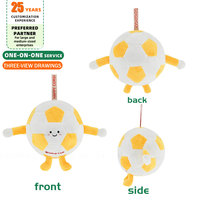 Porte-clés en peluche souvenir de football 2026 pour les collections de matchs, porte-clés ballon de compétition personnalisé, mascotte en peluche