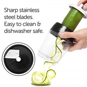 3 in 1 Adjustable <b>Vegetable</b> Spiralizer Stainless Steel <b>Fruit</b> and <b>Vegetable</b> Slicer Cutter for Zucchini Carrot Cucumber Onion - Product Image 4