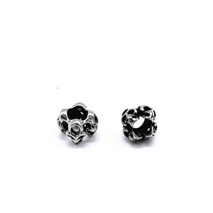 Perles d'espacement en acier inoxydable yunnique en forme de crâne, forme irrégulière, pour la fabrication de bracelets, apprêts de bijoux GZY-PJ0036 - Product Image 2