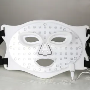 Dispositivo di cura della pelle di alta qualità per la cura della pelle fotone antirughe Silicone morbido luce rossa terapia Led maschera facciale per il viso