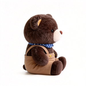 <span class=keywords><strong>Orsetto</strong></span> di peluche marrone scuro all'ingrosso, <span class=keywords><strong>orsetto</strong></span> personalizzato con pantaloni con bretelle, <span class=keywords><strong>orsetto</strong></span> adorabile, peluche animale - Product Image 5