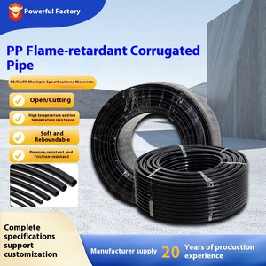 HDPE гибкие гофрированные электрические трубопроводы для жилых помещений пластиковые трубы 1/2 дюймов со свинцовым проводным шлангом - Product Image 4