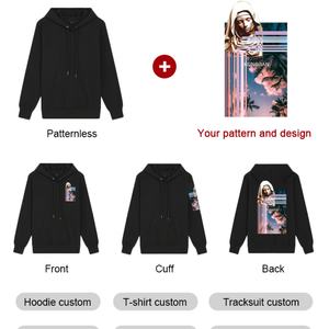 Sudaderas con Capucha Extra Grandes de Alta Calidad para Hombre, Diseño Cuadrado y Corto, 500 g/m², Impresión Puff, Personalizadas por el Fabricante - Product Image 2