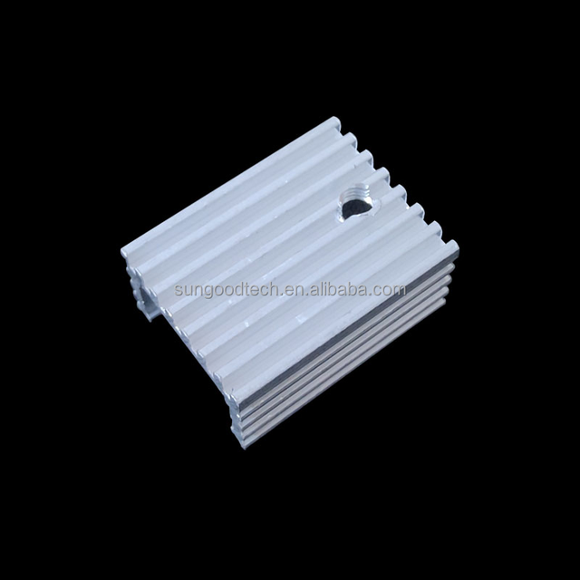 7805 TO-220 Heatsink 20*15*10mm U Type Transistor Heat Sink Aluminium For MOS MOSFET Silver