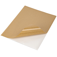 8,5x11 Zoll Vollformat Blanko Kraft Selbstklebende Etiketten, Matte BPA-freie Bedruckbare Aufkleber für Laser- und Tintenstrahldrucker