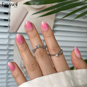 <span class=keywords><strong>DMQ</strong></span> Almond - Uñas Acrílicas Francesas, Cortas, 120 Piezas, Punta Blanca, Ovaladas, Cobertura Total, Kit de Uñas Adhesivas, Pegamento para Uñas, Decoraciones para Manicura - Product Image 5