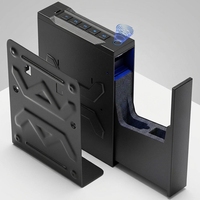 Boîte de sécurité latérale pour armes à feu, déverrouillage par empreinte digitale et mot de passe, ouverture automatique, sécurité, antivol et anti-chute