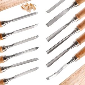 Outils de sculpture sur <span class=keywords><strong>bois</strong></span> en acier inoxydable, 12 pièces, gouges, ciseaux, couteaux pleine taille, étui souple, outils à main pour débutants et professionnels - Product Image 3