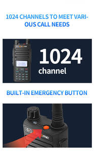 วิทยุสื่อสารแบบสองโหมด ET-D889  อนาล็อก+ดิจิตอล DMR UHF+VHF  พร้อม GPS และฟังก์ชันบันทึกเสียง (ตัวเลือกเสริม) - Product Image 3