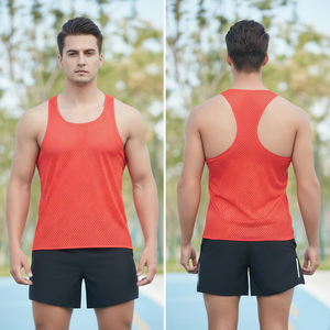 Lightweight Knitted Casual Mesh Marathon Running <b>Singlet</b> Quick Dry Breathable Athletic Wear - Product Image 3