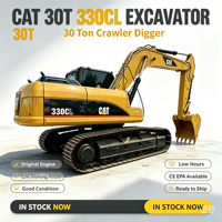 Excavatrice sur chenilles Caterpillar 330BL d'occasion, d'origine japonaise, 30 tonnes, 330BL, pelle hydraulique pour travaux miniers, de construction et de terrassement