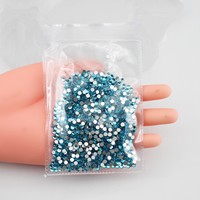 1440 pièces/sac SS6 SS8 Nail Art strass divers opale couleur Flatback noir Nail Art charme strass fournisseurs