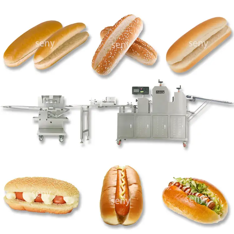 2022 Automatic commercial hot dog bread making machinery line maker machine price